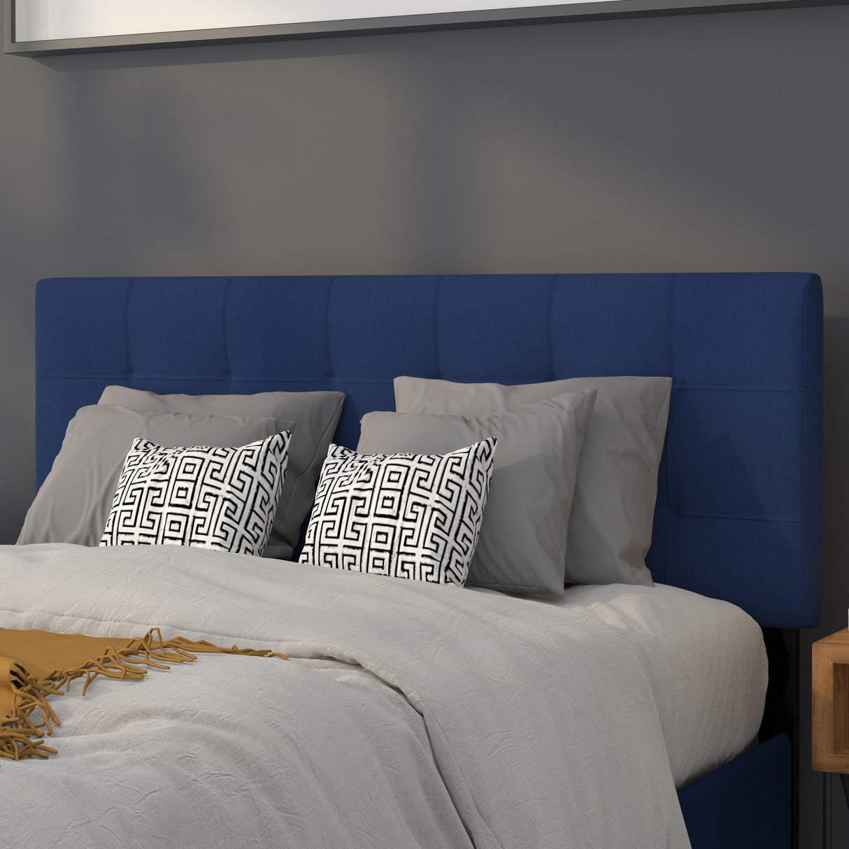 Quilted Tufted Upholstered Headboard