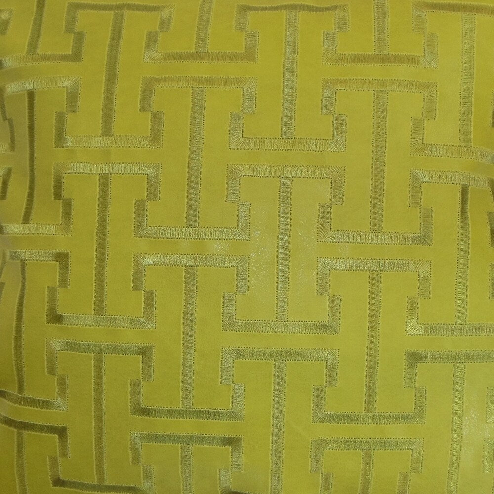 Quine Geometric Down Fill Throw Pillow Kiwi