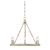 The Gray Barn Lunasa 6-light Rope and Wood Chandelier