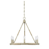 The Gray Barn Lunasa 6-light Rope and Wood Chandelier