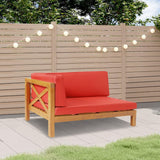 QuivaraView X-Back Left Corner red Bench - 30.25 in. W x 26.5 in. H x 58.25 in.L