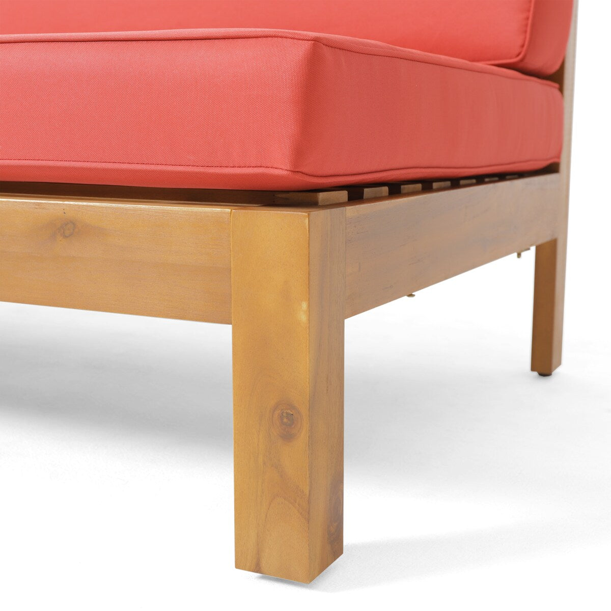 QuivaraView X-Back Left Corner red Bench - 30.25 in. W x 26.5 in. H x 58.25 in.L