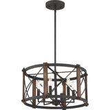 Quoizel Baron Marcado Black 6-light Pendant