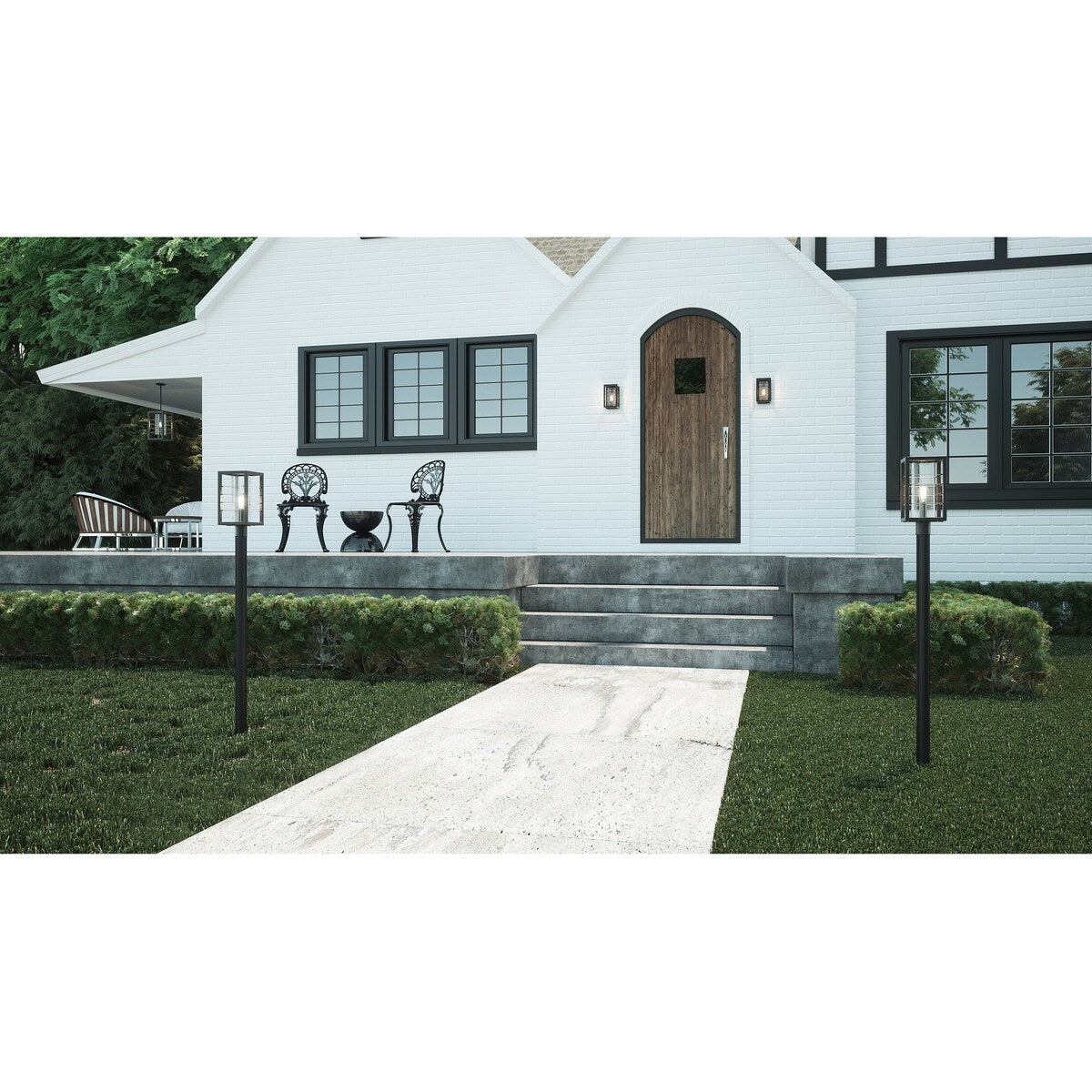 Quoizel Bimini Earth Black Small 1-light Outdoor Wall Lantern
