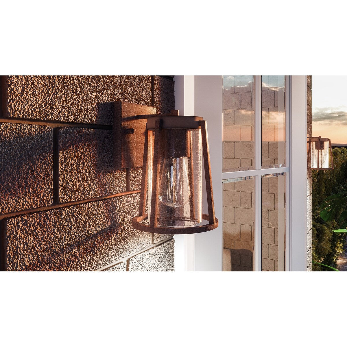 Quoizel Brockton Rustic Black Small 1-light Outdoor Wall Lantern