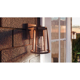 Quoizel Brockton Rustic Black Small 1-light Outdoor Wall Lantern