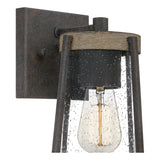 Quoizel Brockton Rustic Black Small 1-light Outdoor Wall Lantern