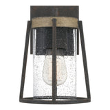 Quoizel Brockton Rustic Black Small 1-light Outdoor Wall Lantern