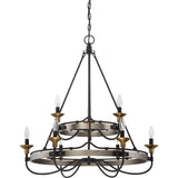 Quoizel Castle Hill Two-tier Chandelier With 9 Lights