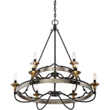 Quoizel Castle Hill Two-tier Chandelier With 9 Lights