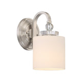 Quoizel Downtown Frosted Glass Wall Sconce With 1 Light