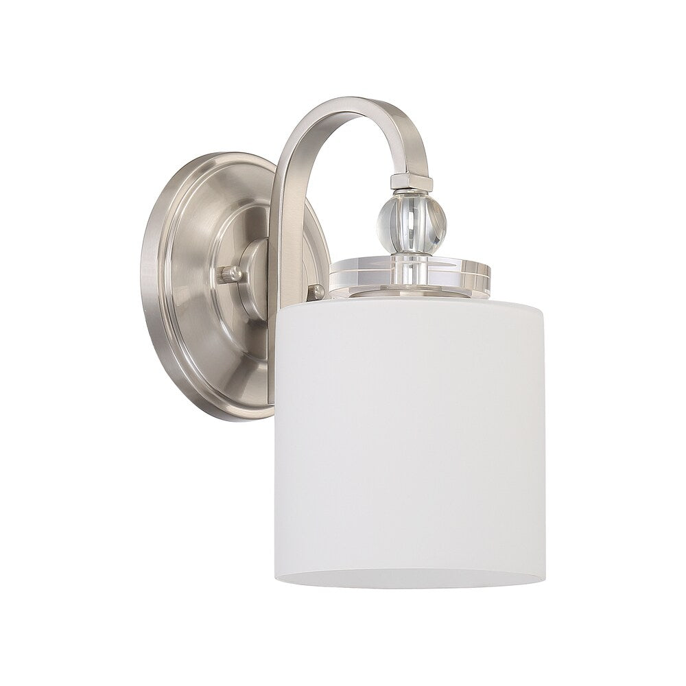 Quoizel Downtown Frosted Glass Wall Sconce With 1 Light