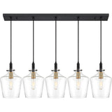 Quoizel June Earth Black 5-light Island Chandelier