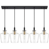 Quoizel June Earth Black 5-light Island Chandelier