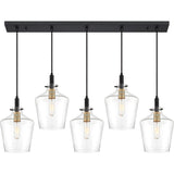 Quoizel June Earth Black 5-light Island Chandelier