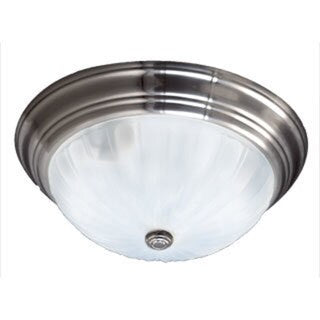 Quoizel Melon Steel Large Flush Mount - Silver