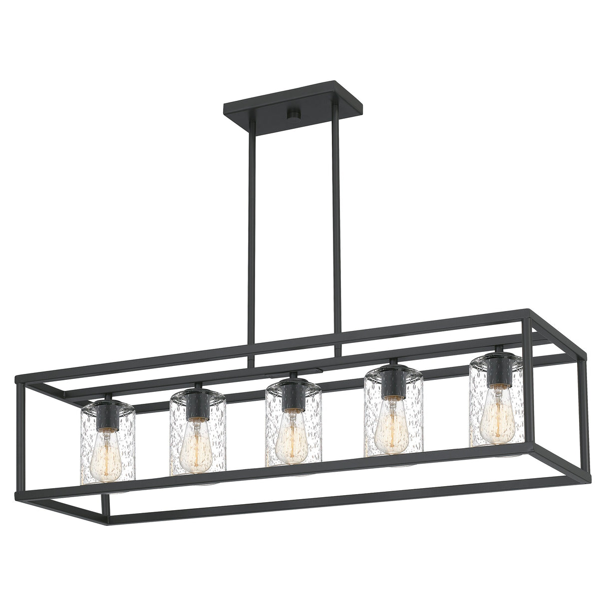 Quoizel New Harbor Old Bronze 5-Light Linear Outdoor Chandelier