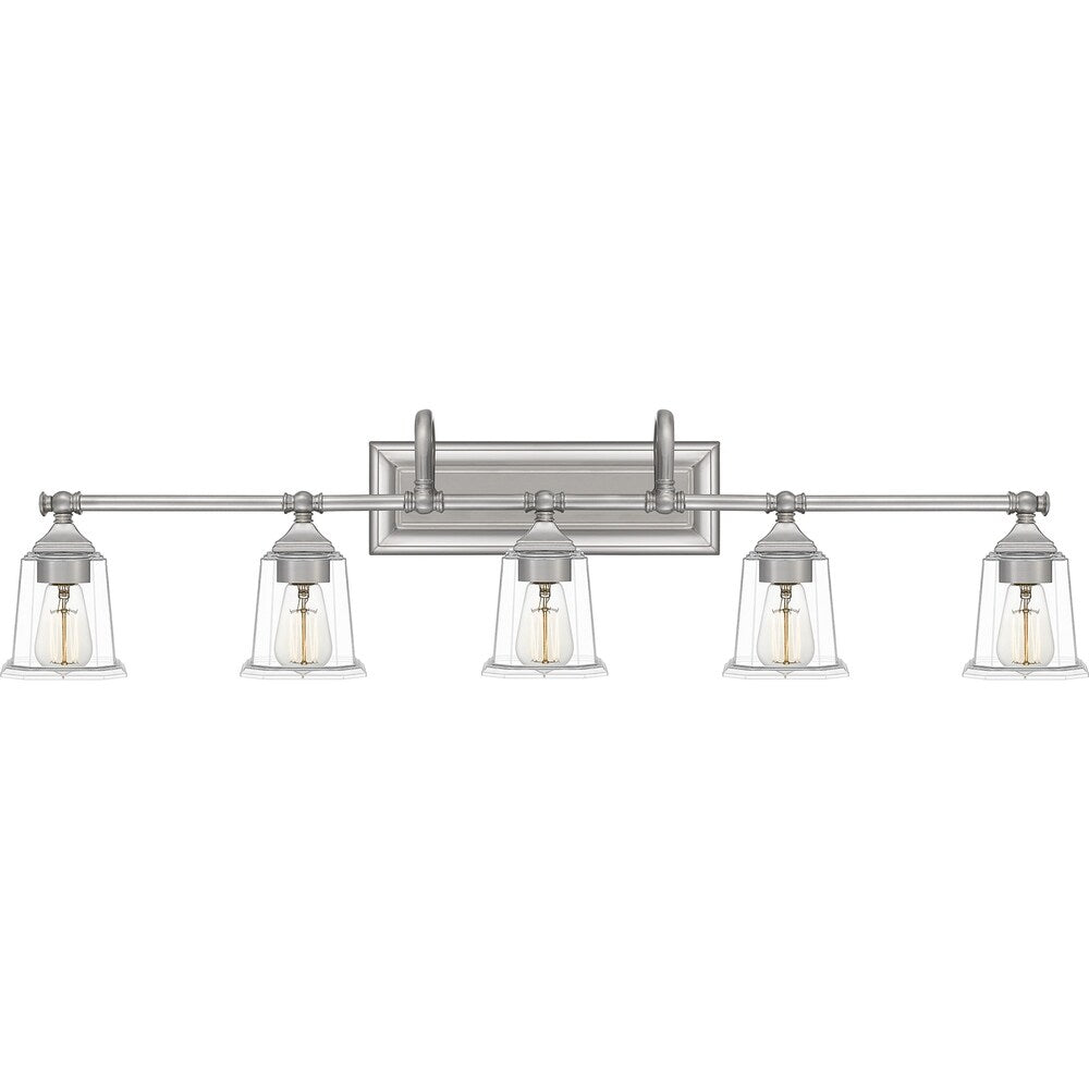 Copper Grove Soctra 5-light Silvertone Bath Light