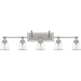 Copper Grove Soctra 5-light Silvertone Bath Light
