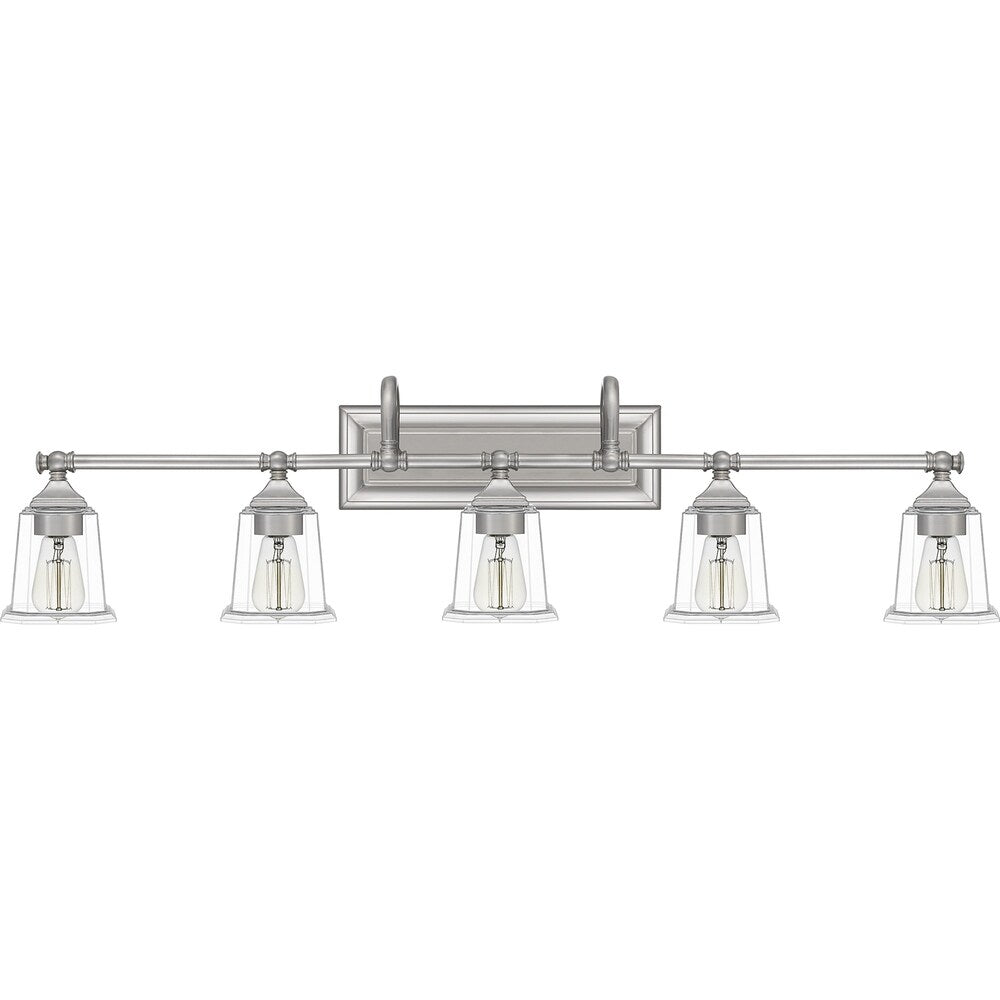 Copper Grove Soctra 5-light Silvertone Bath Light