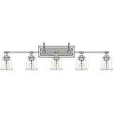 Copper Grove Soctra 5-light Silvertone Bath Light