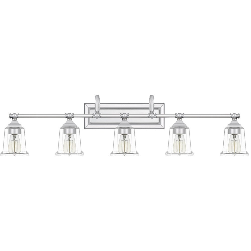 Copper Grove Soctra 5-light Silvertone Bath Light