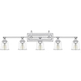 Copper Grove Soctra 5-light Silvertone Bath Light