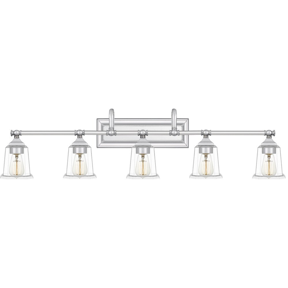 Copper Grove Soctra 5-light Silvertone Bath Light