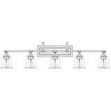 Copper Grove Soctra 5-light Silvertone Bath Light
