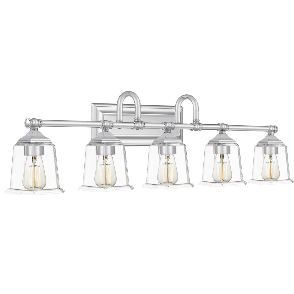 Copper Grove Soctra 5-light Silvertone Bath Light