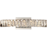Quoizel Platinum Collection Gala Polished Chrome and Crystal Glass Jeweled Wall Fixture - Silver - Polished Chrome