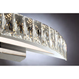 Quoizel Platinum Collection Gala Polished Chrome and Crystal Glass Jeweled Wall Fixture - Silver - Polished Chrome