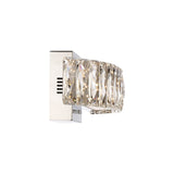 Quoizel Platinum Collection Gala Polished Chrome and Crystal Glass Jeweled Wall Fixture - Silver - Polished Chrome