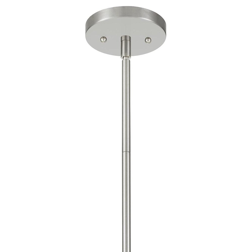 Quoizel Pruitt White Painted Etched Glass 1-light Mini Pendant