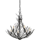 Quoizel Thornhill 6-Light Marcado Black Rustic Chandelier
