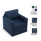 Qwork Modern Upholstered Single Sofa Armchair Accent Chair