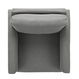 Qwork Modern Upholstered Single Sofa Armchair Accent Chair