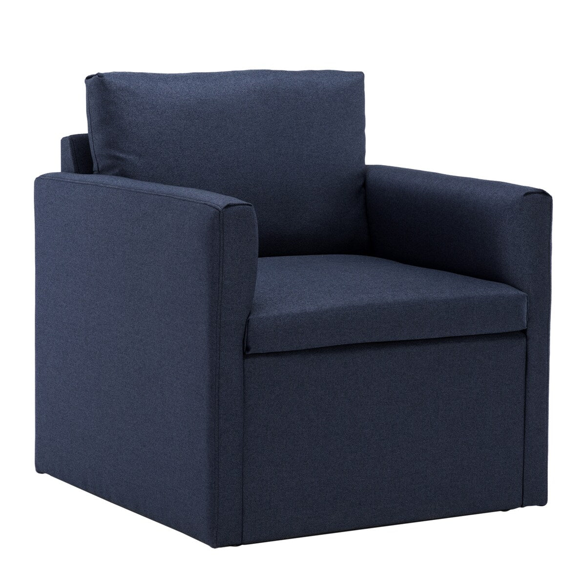 Qwork Modern Upholstered Single Sofa Armchair Accent Chair