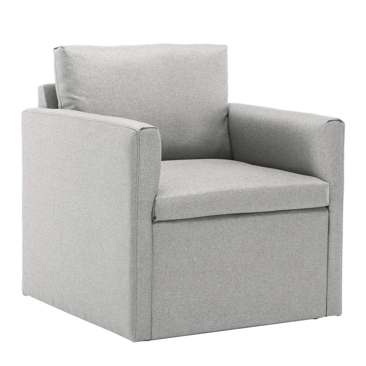 Qwork Modern Upholstered Single Sofa Armchair Accent Chair