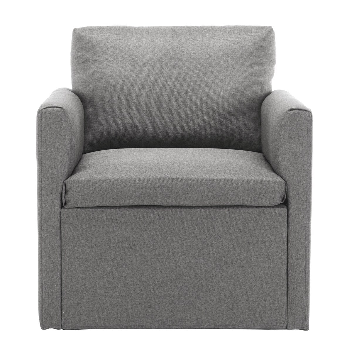 Qwork Modern Upholstered Single Sofa Armchair Accent Chair