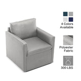 Qwork Modern Upholstered Single Sofa Armchair Accent Chair