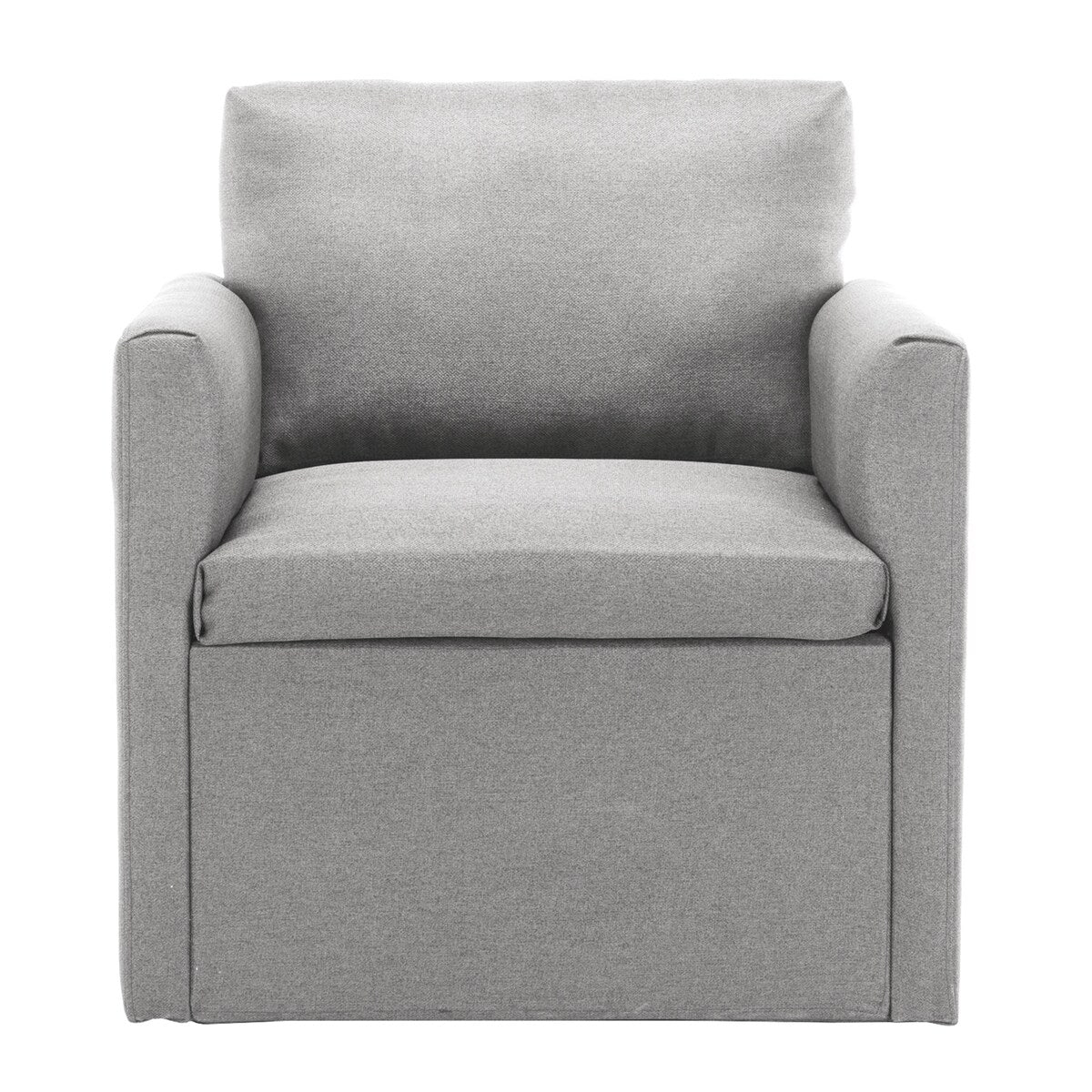 Qwork Modern Upholstered Single Sofa Armchair Accent Chair