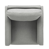 Qwork Modern Upholstered Single Sofa Armchair Accent Chair