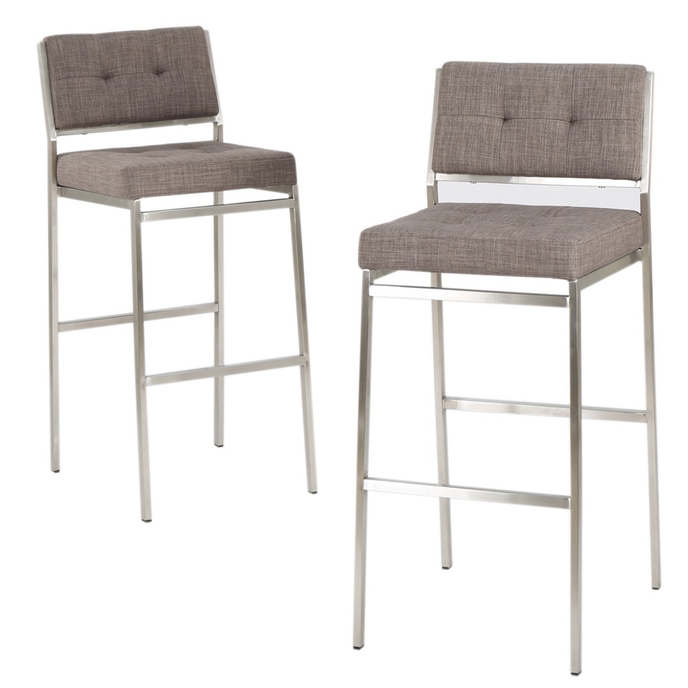 Christopher Knight Home Qyto 30-inch Fabric Barstool (Set of 2)