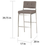 Christopher Knight Home Qyto 30-inch Fabric Barstool (Set of 2)