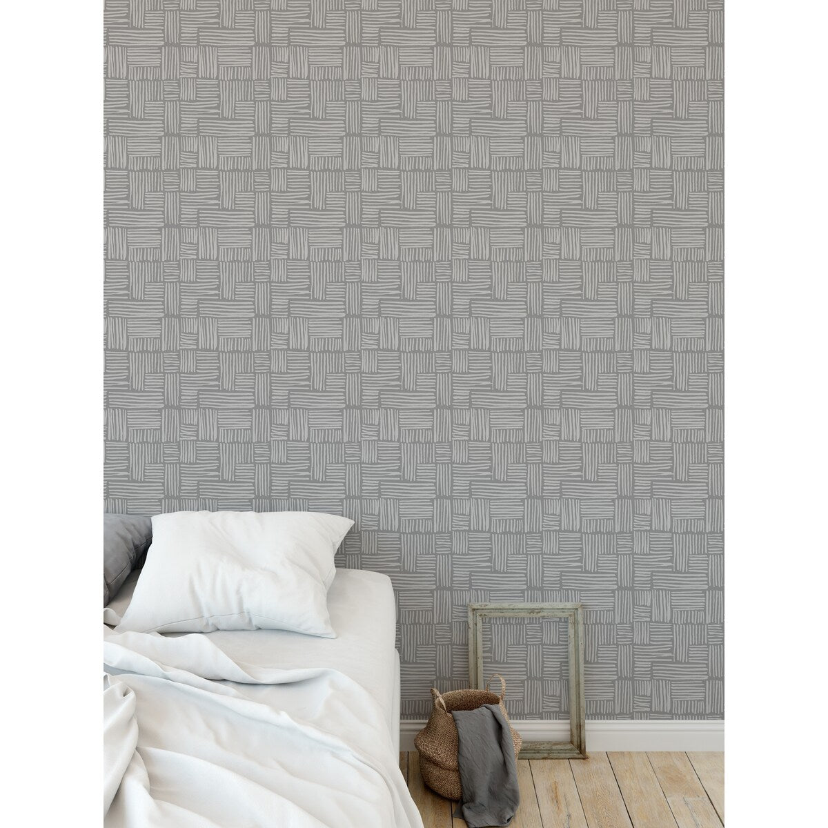 RAILS GREY Peel and Stick Wallpaper By Kavka Designs - 2' x 16'