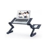 RAINBEAN Adjustable and Foldable Portable Laptop Stand with Mouse Pad