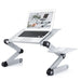 RAINBEAN Adjustable and Foldable Portable Laptop Stand with Mouse Pad