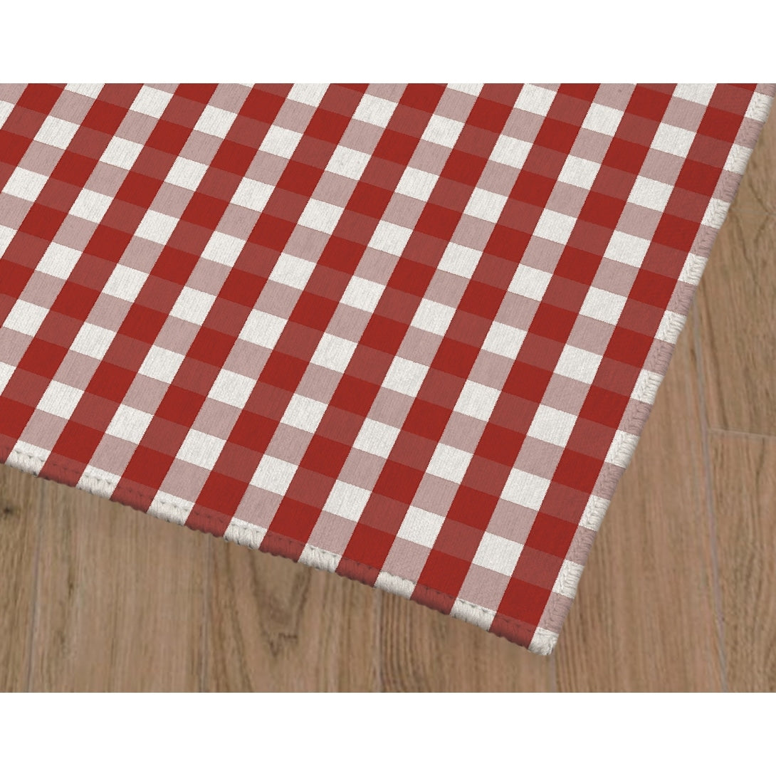 RED GINGHAM DREAM Outdoor Rug By Kavka Designs
