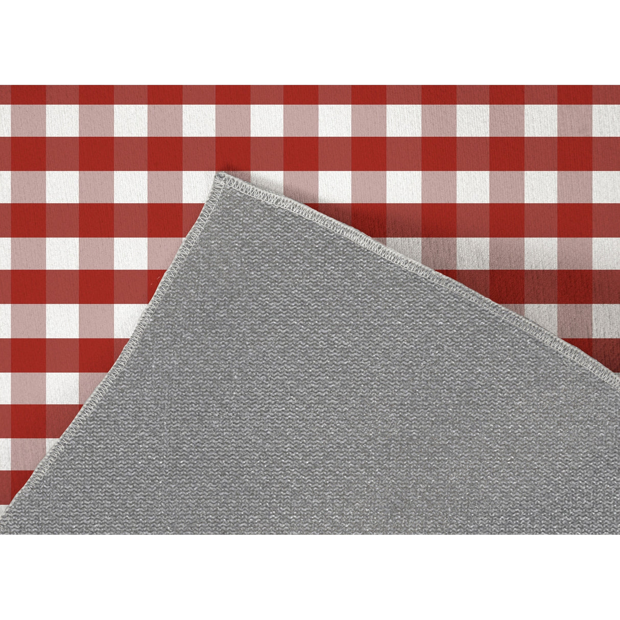 RED GINGHAM DREAM Outdoor Rug By Kavka Designs